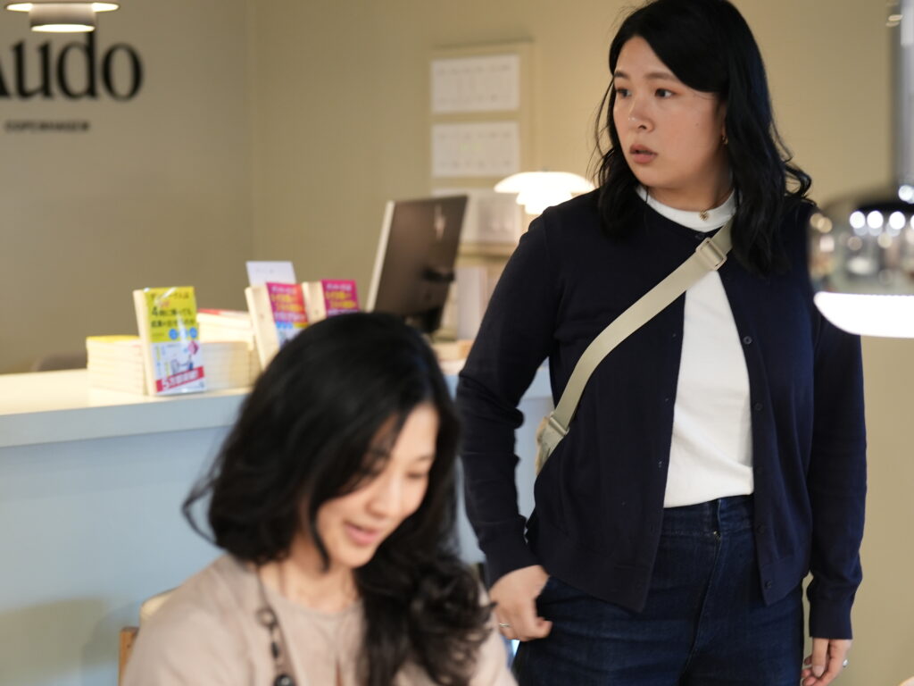 主催者と一緒に撮影