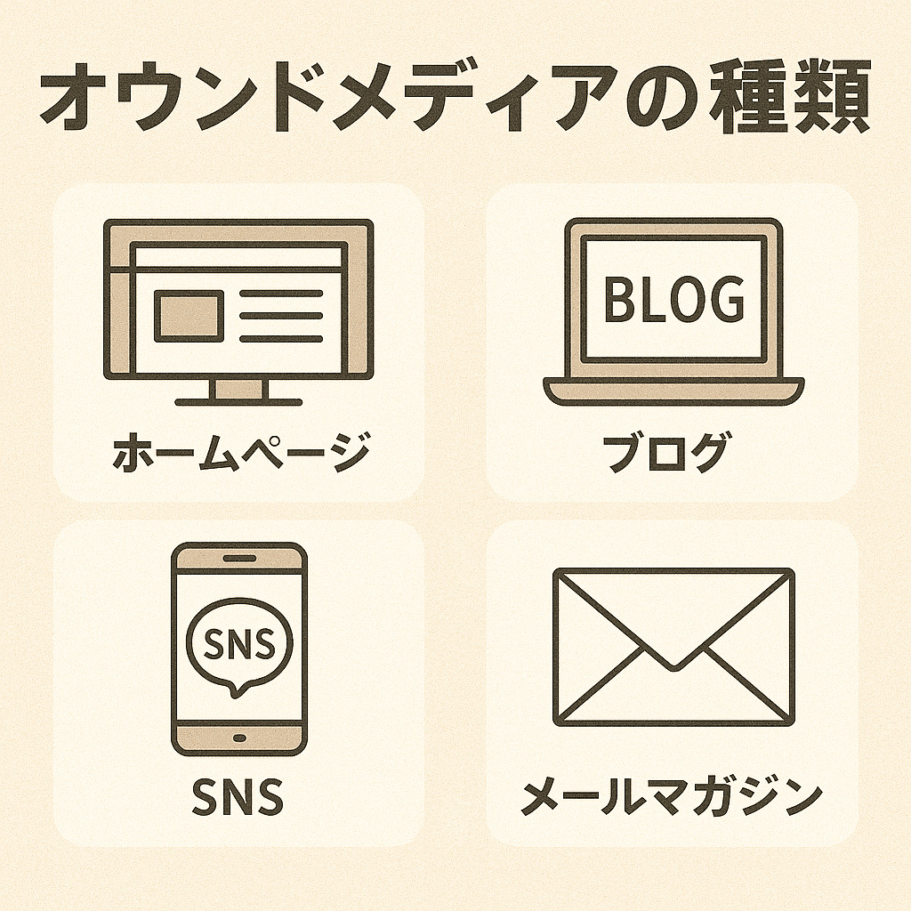 オウンドメディアの種類