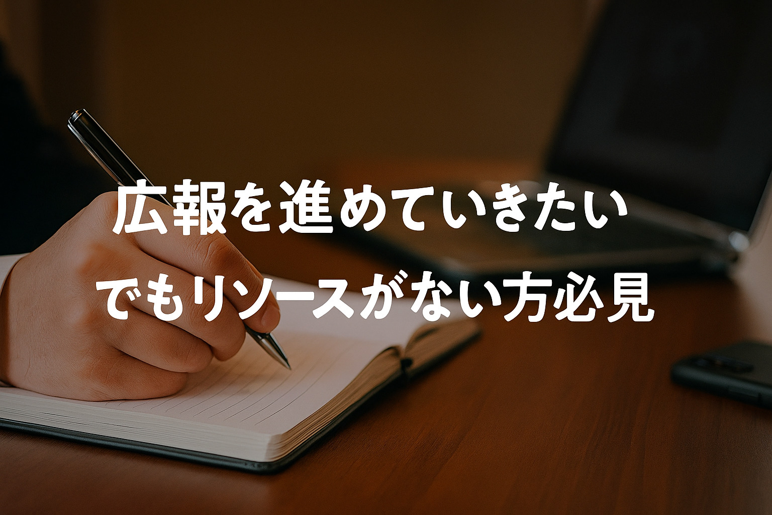広報を進めていきたい でもリソースがない方必見