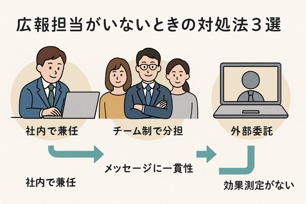 広報担当がいないときの対処法3選について解説