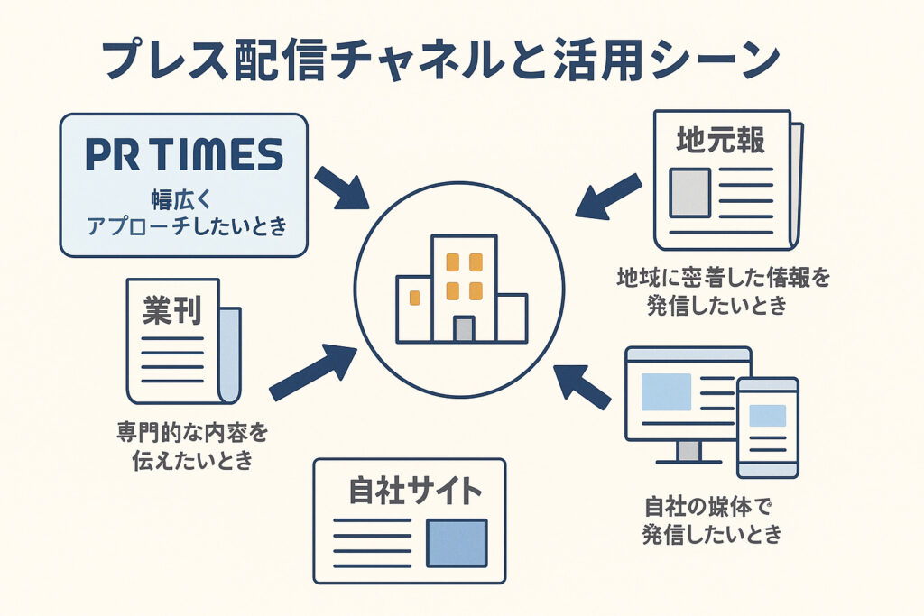 プレス配信チャネルと活用