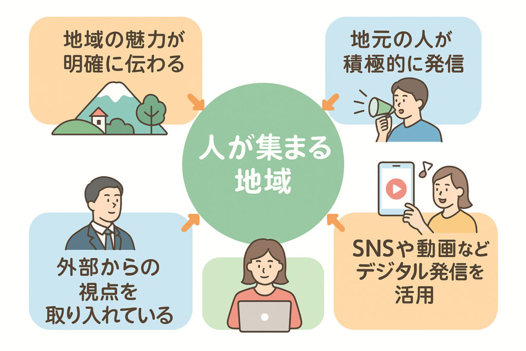人が集まる地域
