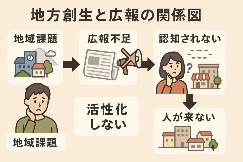 地方創生と広報の関係図