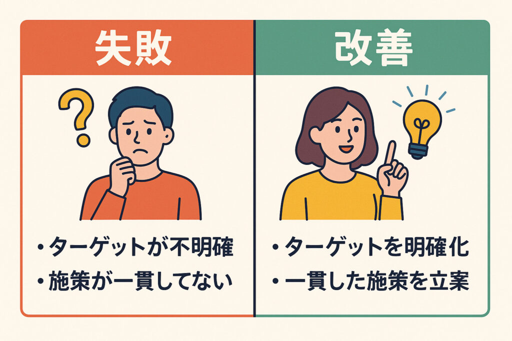 失敗と改善