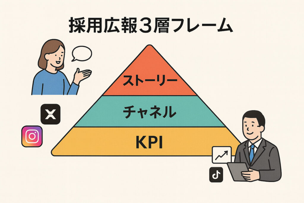 採用広報の3フレーム