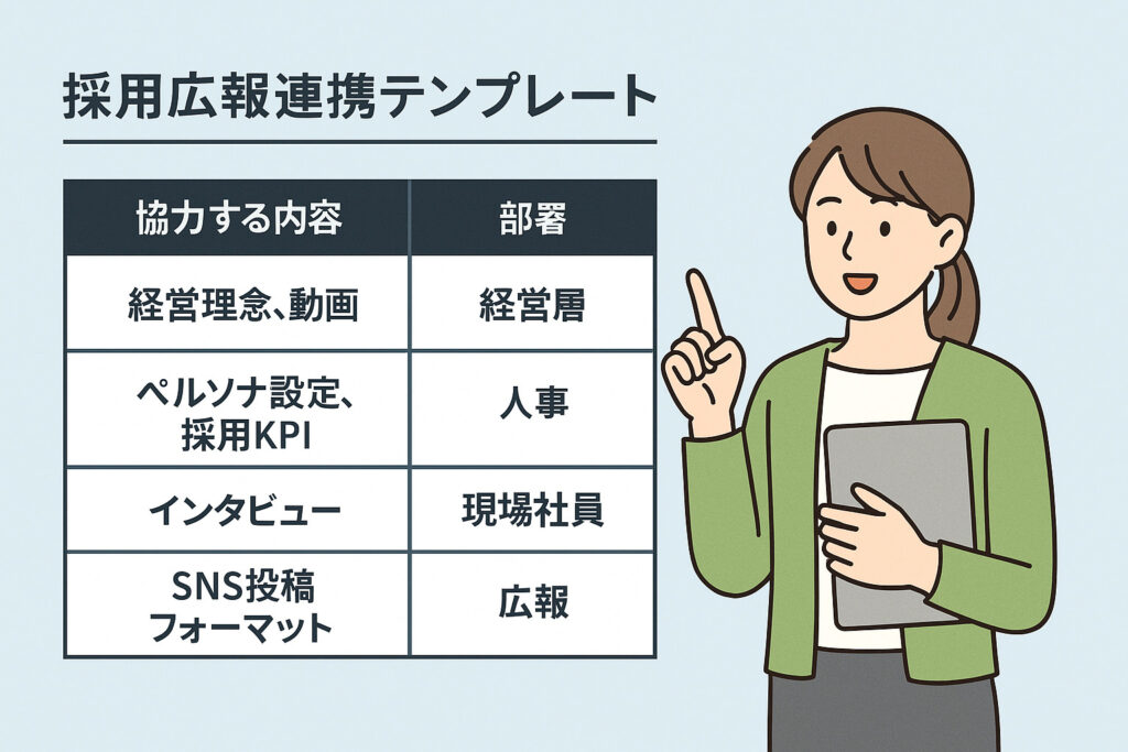 採用広報連携テンプレート