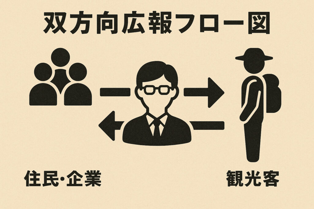 双方向広報フロー図
