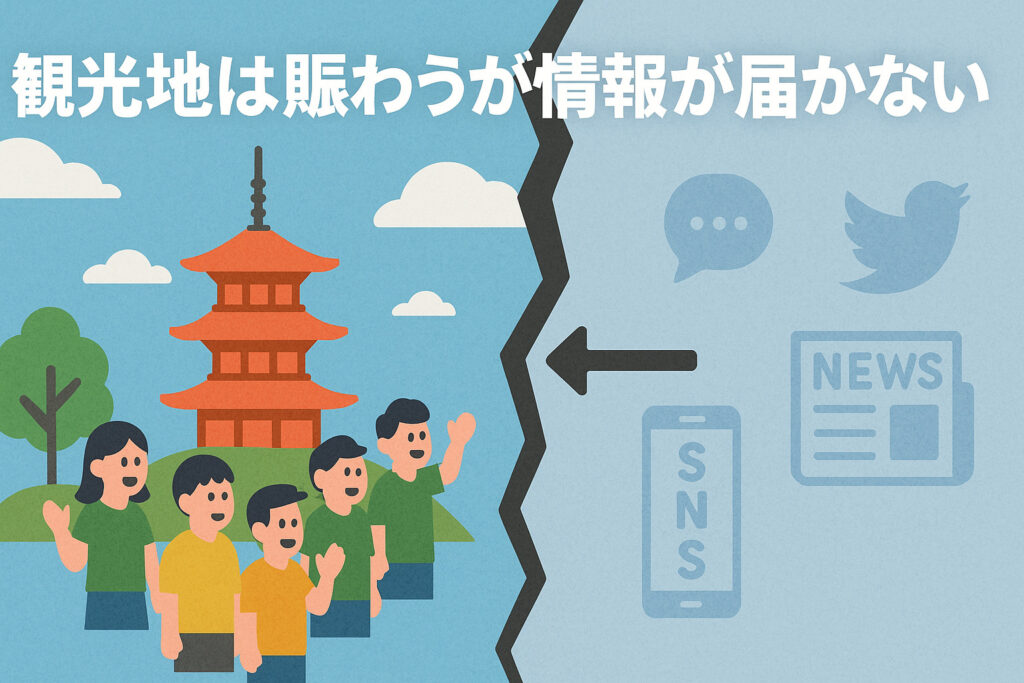 情報が届かないイメージ
