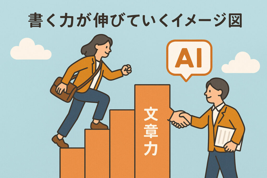 書く力が伸びていく図