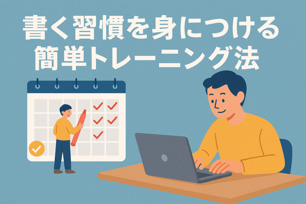 書く習慣を身につけるトレーニング法