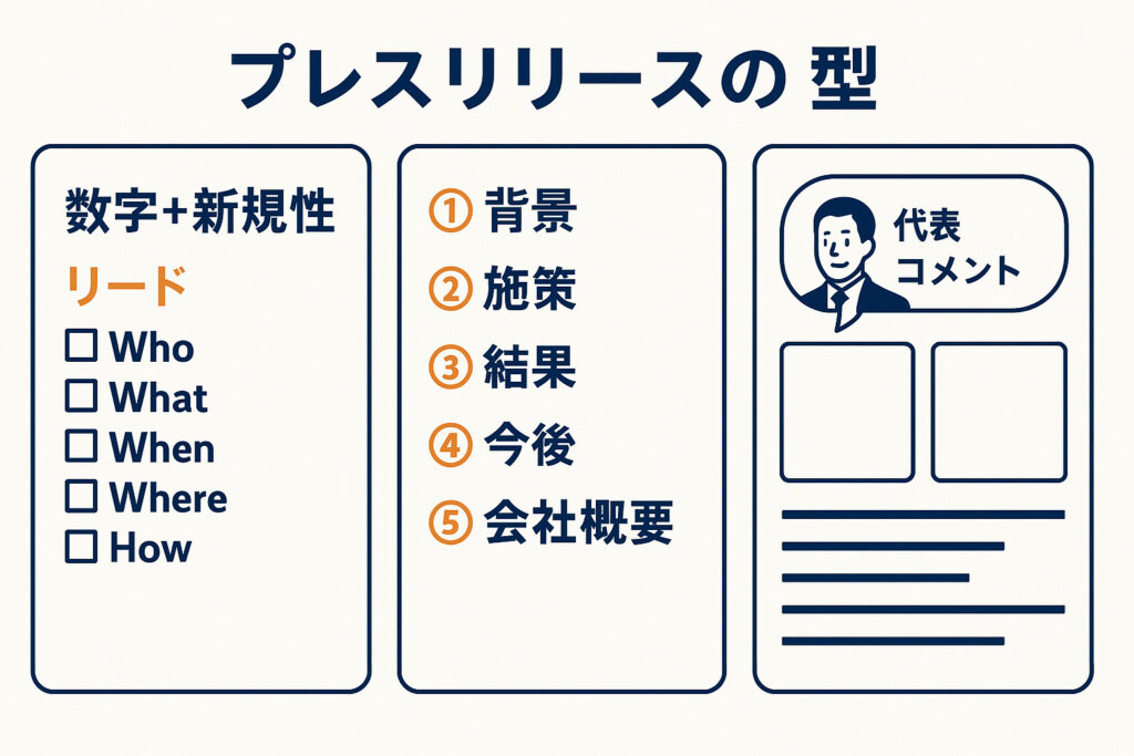 プレスリリースの型