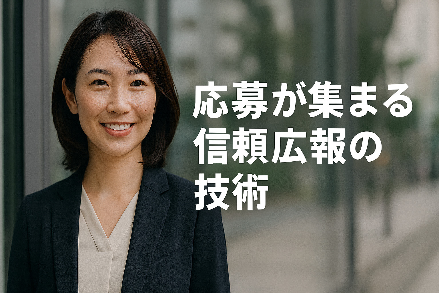応募が集まる信頼広報