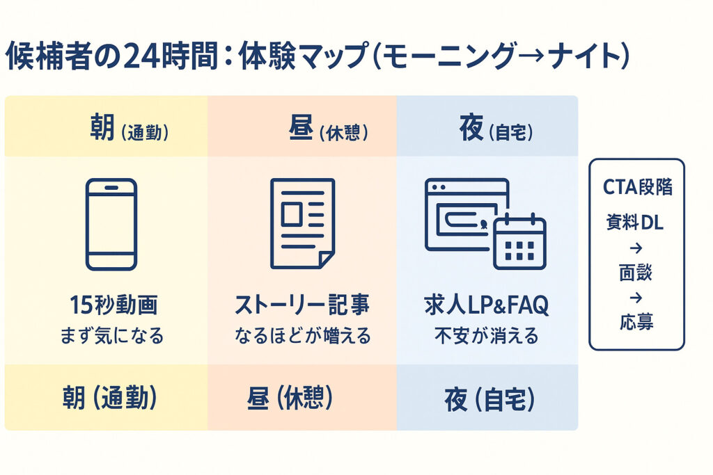 候補者の段階がわかる図